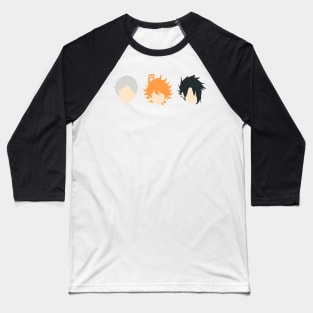 The promised neverland minimal characters Baseball T-Shirt